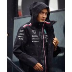 2025 Veste coupe-vent Mercedes-Benz AMG Petronas F1 pour homme