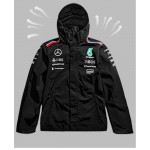 2025 Veste coupe-vent Mercedes-Benz AMG Petronas F1 pour homme