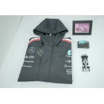 2025 Veste coupe-vent Mercedes-Benz AMG Petronas F1 pour homme