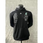 Sweat à capuche adidas Mercedes AMG Petronas F1 2025 Team Noir