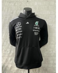 Sweat à capuche adidas Mercedes AMG Petronas F1 2025 Team Noir