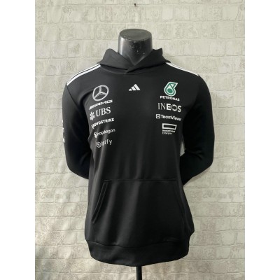 Sweat à capuche adidas Mercedes AMG Petronas F1 2025 Team Noir