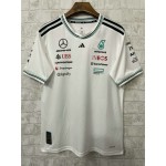 T-Shirt Mercedes AMG Petronas adidas F1 2025 Team Driver Blanc