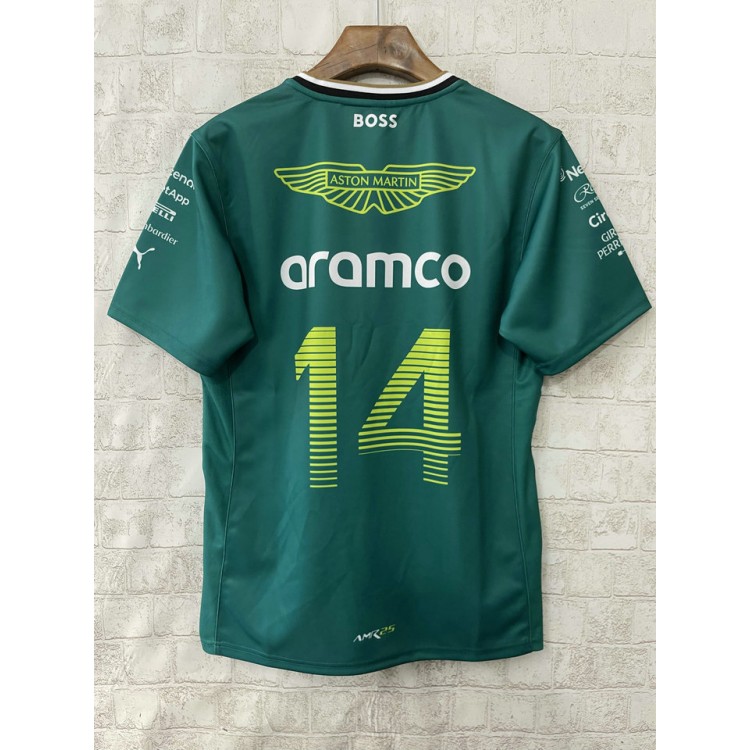 T-shirt Aston Martin Aramco Cognizant F1 2025 Fernando Alonso Team Driver Homme