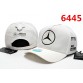 Casquette Mercedes AMG Petronas Formula One Team 2023 Homme Réglable Pur Coton