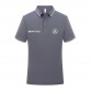 Polo Mercedes AMG Homme Manche Courte 2023 Slim Fit Poloshirt Casual Col Contrasté