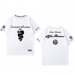 T-Shirt Alfa Romeo Cuore Sportivo Racing Homme Col Rond Manche Courte